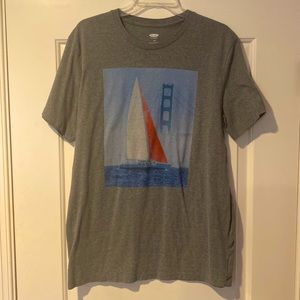 Old Navy, Gray Sail boat Shirt